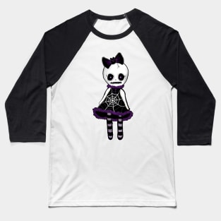 Skulleez Doll- Goth Baseball T-Shirt